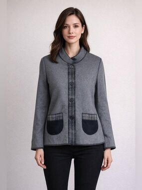 Cameleon Classic Tweet Gray Pea Coat